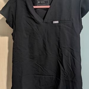 FIGS Black Women's Top